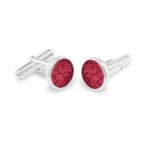 ew-cl-605-sswg-red_- Ashes Cufflinks-Ashes Jewellery