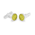 ew-cl-605-sswg-yellow_- Ashes Cufflinks-Ashes Jewellery