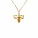 ew-p-121-yg-orange_Gold - Ashes Pendant-Ashes Necklace-Ashes Jewellery