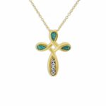 ew-p-127-yg-aqua_Gold- Ashes Necklace-Ashes Jewellery