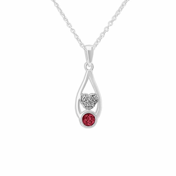 Red - Protect Ashes Necklace - Ashes Jewellery - Memorial Jewellery - Inscripture
