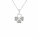 ew-p-131-sswg-white_- Clover Ashes Necklace - Ashes Jewellery