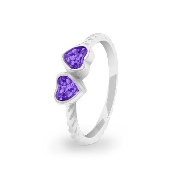 Purple -Together Ashes Ring-Ashes Jewellery