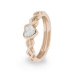 ew-r-353-rg-white_-Rose Gold- Ashes Ring - Ashes Jewellery