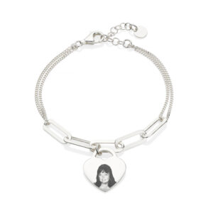 Silver Link Photo Bracelet - Photo Jewellery
