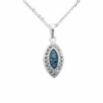 EW-P-107-Blue_- Marquise Ashes Necklace- Ashes Jewellery