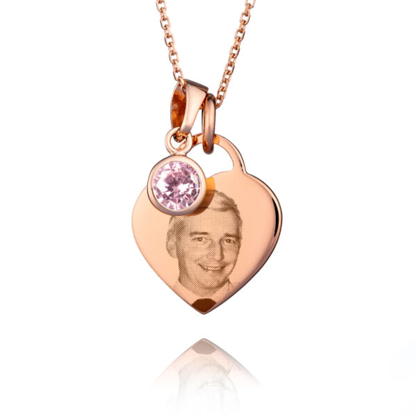 Rose Gold Birthstone Necklace_71242