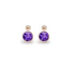 EV-E-204-Purple_Rose Gold-Ashes Earrings-Ashes Jewellery