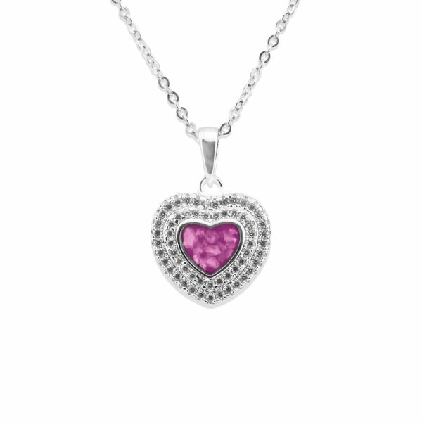 Pink -Cherish Memorial Ashes Pendant - Ashes into Jewellery