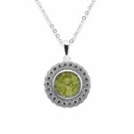 EV-P-102-Green_- Ashes Necklace - Ashes Jewellery