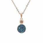 EV-P-106-Blue_Rose Gold-Ashes Necklace - Ashes Jewellery