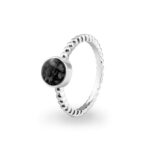 EV-R-308-Black_Bubble Ashes Ring - Ashes Jewellery