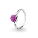 EV-R-308-Pink_Bubble Ashes Ring - Ashes Jewellery