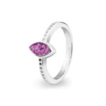 EV-R-311-Pink-Deco Ashes Ring - Ashes Jewellery