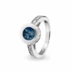 EV-R-312-Blue_Halo Ashes Ring - Ashes Jewellery