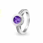 EV-R-312-Purple_Halo Ashes Ring - Ashes Jewellery