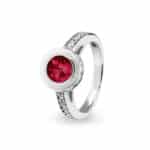 EV-R-312-Red_Halo Ashes Ring - Ashes Jewellery