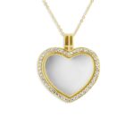 EW-GL-903_Gold-Large Heart Glass Locket Ashes Locket-Ashes Jewellery