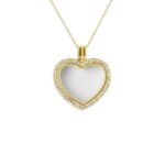 EW-GL-904_Gold-Small Heart Glass- Ashes Locket- Ashes Jewellery