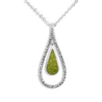 EW-P-111-Green_- Ashes Pendant - Ashes Jewellery