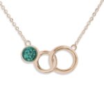 EW-P-116-Aqua_Rose Gold-Ashes Necklace-Ashes Jewellery