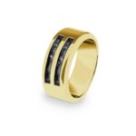 EW-R-315-Black_Gold-Ashes Ring - Ashes Jewellery