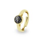 EW-R-321-Black_Gold-Ashes Ring - Ashes Jewellery