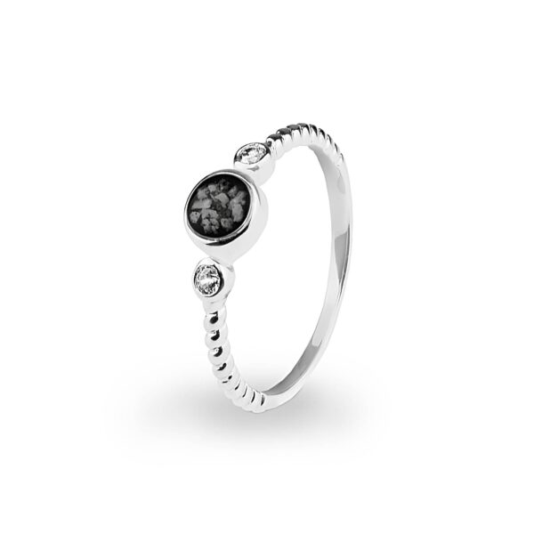 Black -Peace Ashes Ring-Ashes Jewellery