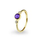 EW-R-325-Purple__Gold-Ashes Ring - Ashes Jewellery