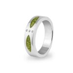 EW-R-335-Green_- Ashes Ring-Ashes Jewellery