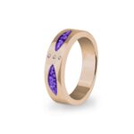 EW-R-335-Purple_Rose Gold- Ashes Ring-Ashes Jewellery
