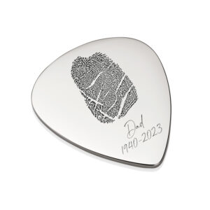 Fingerprint Guitar Pick - Fingerprint Gift - Memorial Gift
