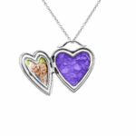 HeartPendant_Bar_Purple- Ashes Locket - Ashes Jewellery