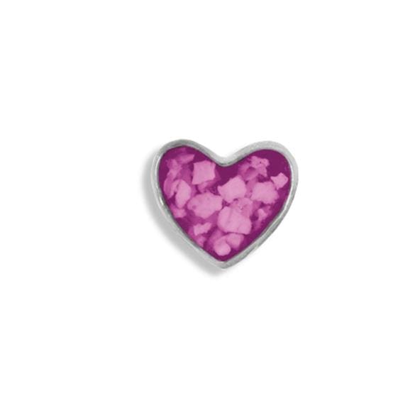 Pink - Large Heart Ashes Element - Ashes Locket - Ashes Jewellery - Memorial Jewellery - Inscripture