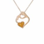 ew-p-118-rg-orange_Rose Gold-Ashes Pendant-Ashes Necklace-Ashes Jewellery