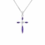 ew-p-120-sswg-purple_- Ashes Pendant-Ashes Necklace-Ashes Jewellery