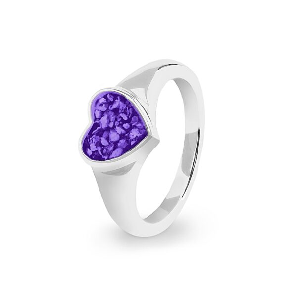Purple- Dearest-Ashes Ring-Ashes Jewellery