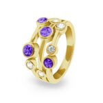 ew-r-346-yg-purple_Gold-Ashes Ring-Ashes Jewellery