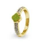 ew-r-350-yg-green_Gold-Ashes Ring - Ashes Jewellery