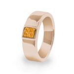 ew-r-354-rg-orange_ Rose Gold - Unisex Strength-Ashes Ring - Ashes Jewellery