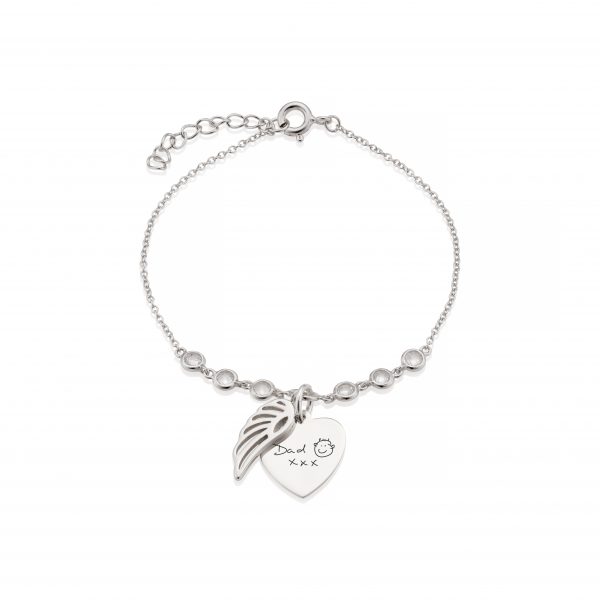 Angel Wing Childrens Drawing Bracelet - Childrens Drawing Jewellery