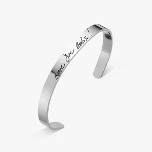 Silver Handwriting Bangle - Memorial Jewellery