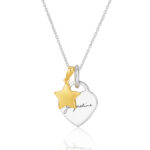 Two Tone Star Necklace_71692