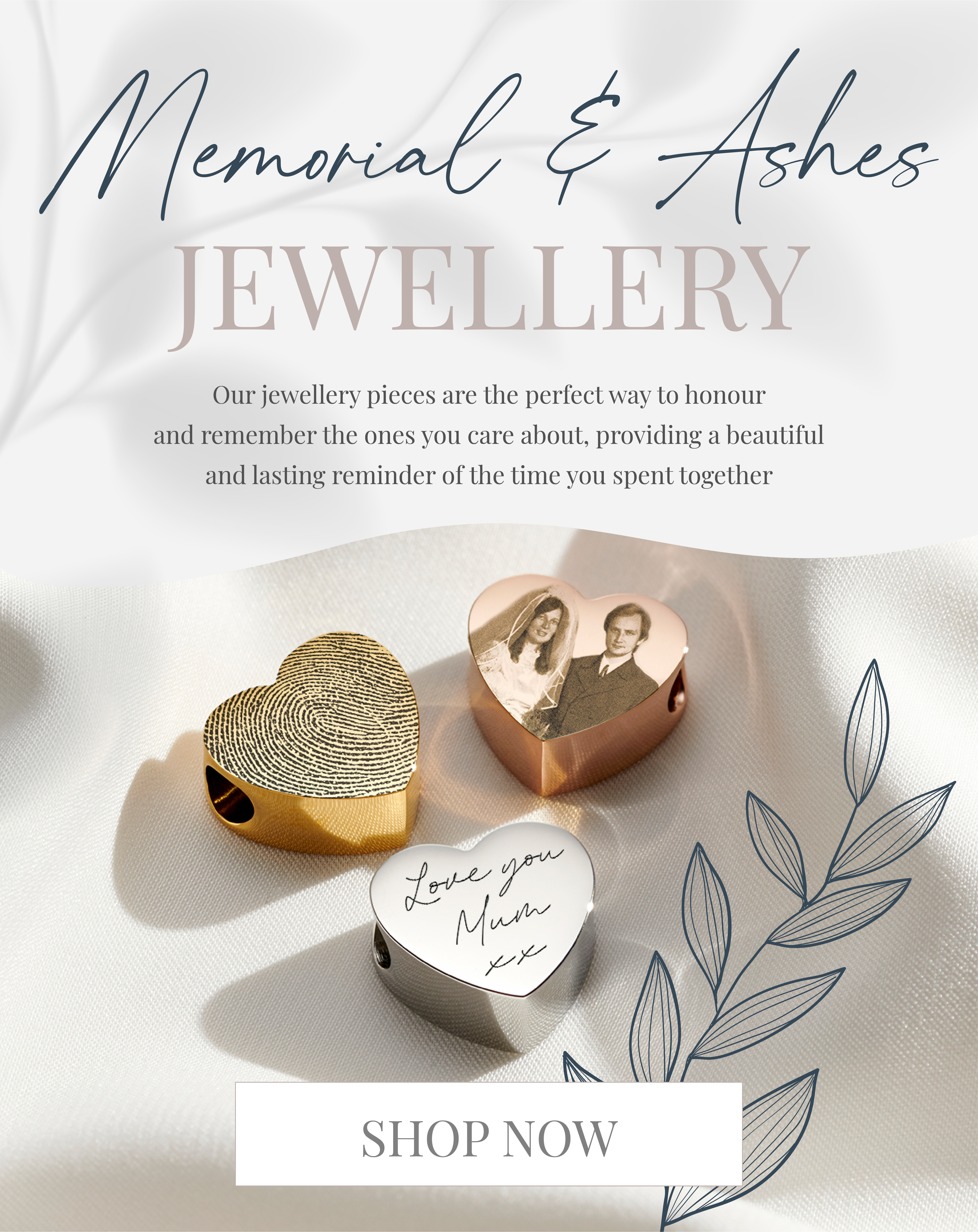 Memorial Jewellery & Ashes Jewellery UK - Inscripture