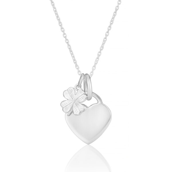 Clover and Heart Necklace