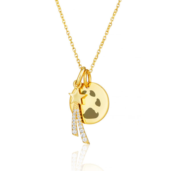 Gold Shooting Star Disc Necklace(1)_2475659180