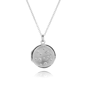 Silver Star Illustration Locket - Photo Jewellery