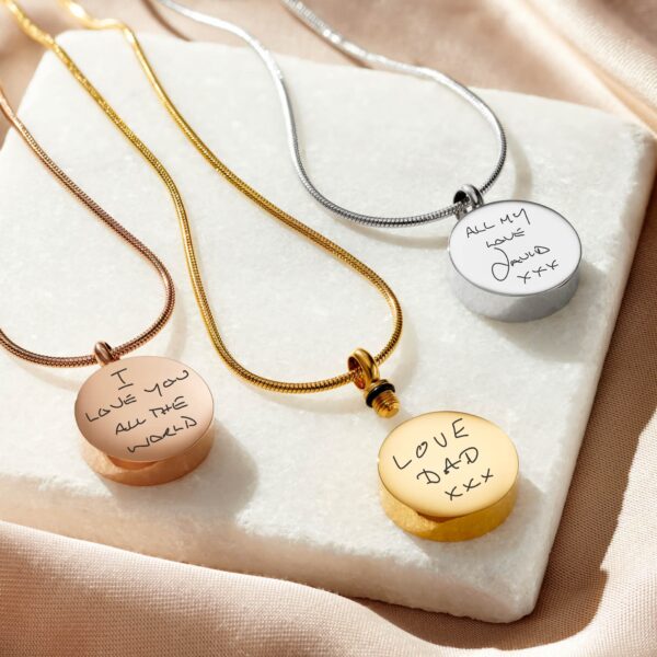 Handwriting Ashes Necklace - Ashes Jewellery