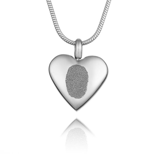 Fingerprint Silver Urn Necklace - Fingerprint Jewellery