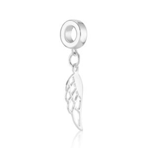 Pandora Compatible Angel Wing Charm.- Memorial Jewellery
